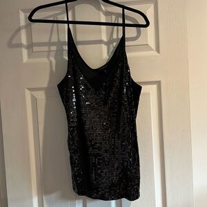 Express sequined tank top size xl